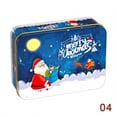 thumbnail image 1 of Christmas Square Metal Tinning Can Set Candy Box Gift Storage Box Biscuit Can, 1 of 4