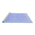 thumbnail image 2 of Ahgly Company Machine Washable Indoor Square Oriental Blue Traditional Area Rugs, 8' Square, 2 of 4