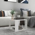 thumbnail image 1 of vidaXL Coffee Table High Gloss White 40x40x30 cm Engineered Wood, 1 of 3