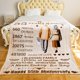 thumbnail image 2 of LHSHID 55 Years 55th Anniversary Throw Blanket Gifts Gift for 55th Wedding Anniversary Valentine Gifts for Her Him Wife Husband Mom Dad Grandpa Grandma 30"x40", 2 of 6
