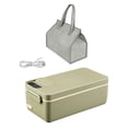 thumbnail image 3 of Calentador de almuerzo eléctrico, lonchera autocalentable de 1 l con bolsa de transporte, lonchera calentada verde, 3 of 9