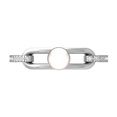 thumbnail image 2 of ARAIYA FINE JEWELRY Sterling Silver Round Diamond and Pearl Promise Ring (1/4 cttw, I2-I3 Clarity, I-J Color) Size 8.5, 2 of 7