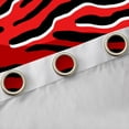 thumbnail image 4 of Castle Fairy Zebra Print Black Out Curtains,Black Red Curtains Pack of 2 (42x63 Each), 4 of 6