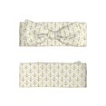 thumbnail image 2 of Wukai White And Gold Geometry Print Baby Bow Headband for Newborn Infant Baby Toddler Girls, 2 of 5