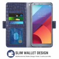 thumbnail image 2 of Étui de Téléphone Mobile pour LG G6, Étui en Cuir pour LG G6, Étui à Rabat, Rouge, 2 of 7