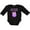 AB-Black, variant on Inktastic Daddy's Little Monster Girls Long Sleeve Baby Bodysuit