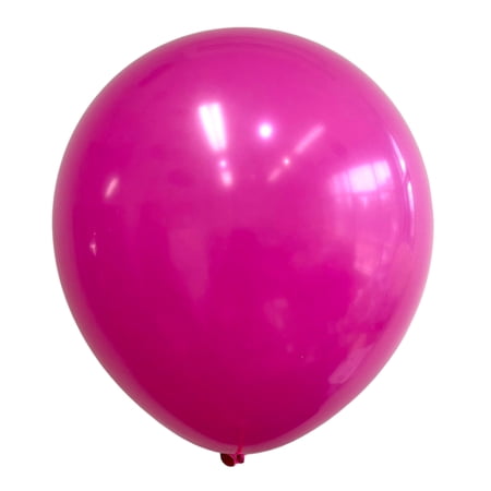 Celebrate It Large Latex Balloon – Solid Color Party Balloons for Bouquets & Event Decor – Dark Pink – 18 – 24 Packs (120 Total)