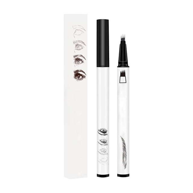 4 Tip Eyebrow Pencil Upgrade 3D and Sweat Proof Microblading Eyebrow Pencil Contouring Pen Long Lasting Eyebrow Brush Microblade Eyebrow Pencil for Natural Makeup(0.6ml)