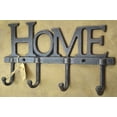 thumbnail image 4 of LuLu Decor, Cast Iron Home Shape Key Holder, Coat Hanger, 4 of 4