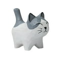 thumbnail image 1 of Precioso Gato Tallado en Madera Decoración Arte Escultura Trabajo Regalo Pequeña Estatua DIY Cumpleaños Arte Coleccionable Estantería DIY Terrario BLESIY Figura de gato tallada, 1 of 8