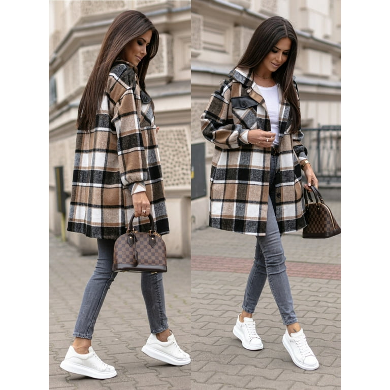 Ladies plaid jacket 2025