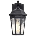 thumbnail image 2 of Nuvo Lighting East River Outdoor Small Wall Light Matte Black Finish Clear Water Glass, 2 of 7