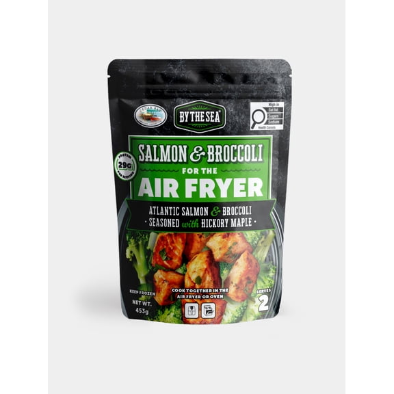 BY THE SEA AIR FRYER SALMON & BROCCOLI, BY THE SEA AIR FRYER SALMON & BROCCOLI