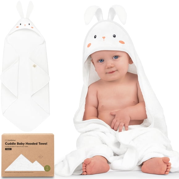Toalla de bebé con capucha KeaBabies de bambú 89x89 cm suave