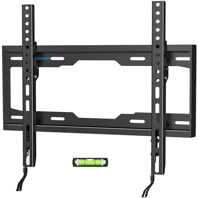 USX STAR Soporte de pared fijo para TV para la mayoría de televisores de 26 a 60 pulgadas, soporte de TV de perfil bajo con bloqueo de liberación rápida, soporte de TV de montaje en pared ultra delgad