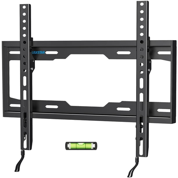 USX STAR Soporte de pared fijo para TV para la mayoría de televisores de 26 a 60 pulgadas, soporte de TV de perfil bajo con bloqueo de liberación rápida, soporte de TV de montaje en pared ultra delgad