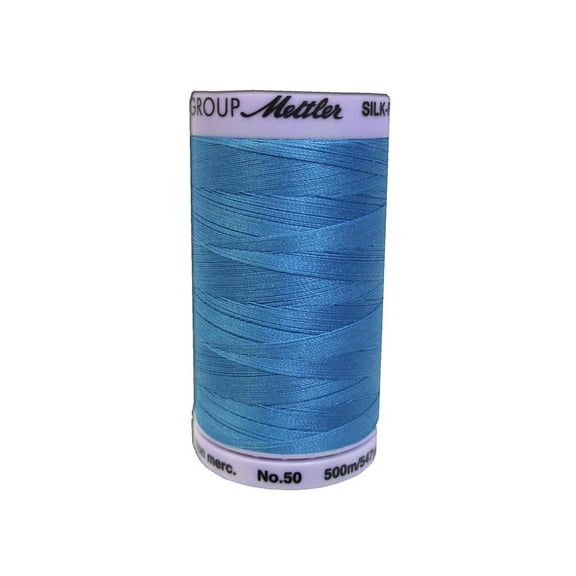 Mettler Silk Finish Cotton #50 547yd CaribbeanBlue