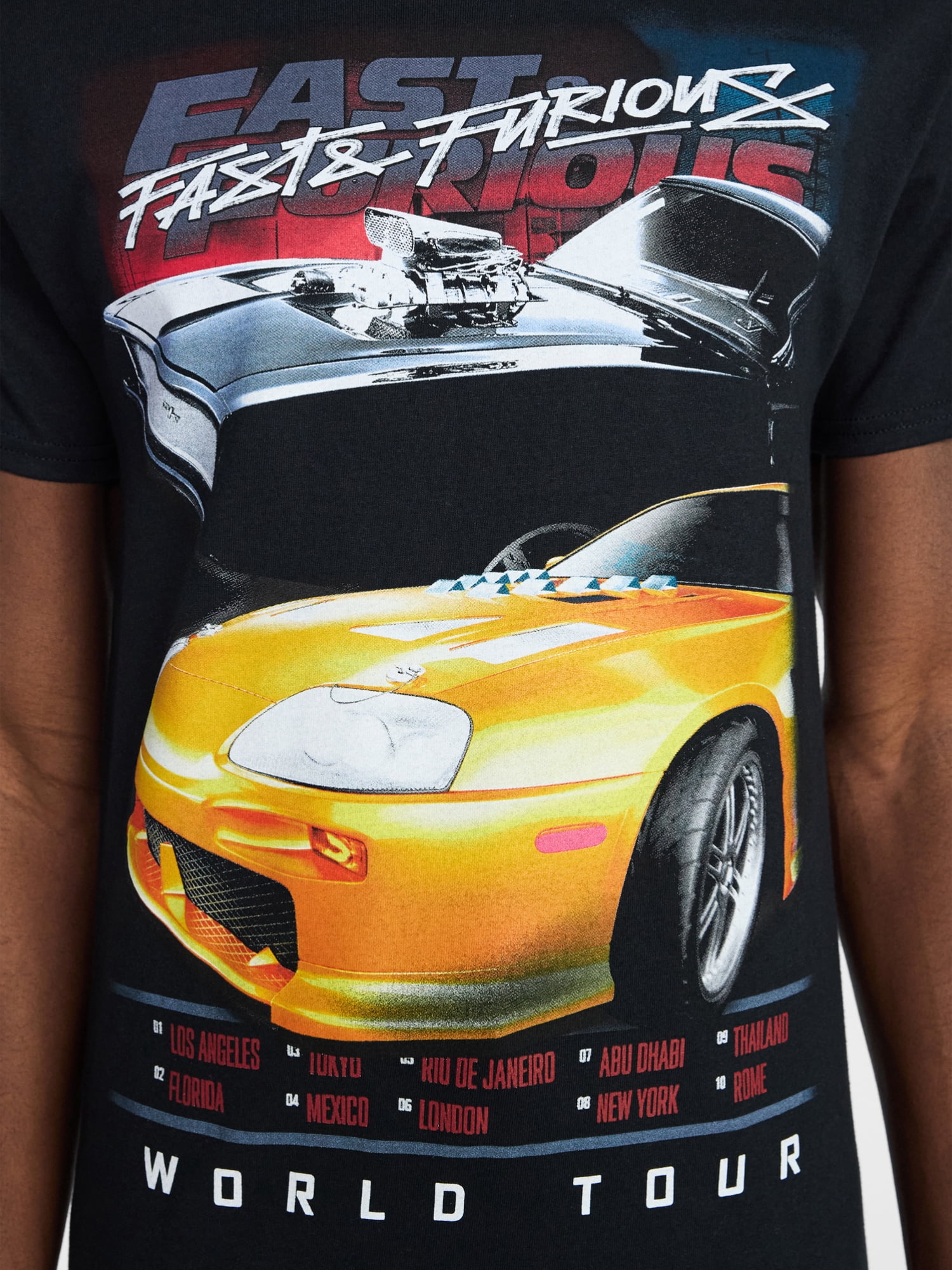 Fast & Furious Men’s & Big Men's Graphic Cotton Tee with Short Sleeves, Sizes S-3XL