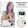 thumbnail image 5 of For Samsung Galaxy S22 Ultra 5G Cross Pattern Leather Case White, 5 of 5