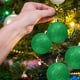 thumbnail image 3 of Adornos navideños de 5 pulgadas - Bolas de purpurina irrompibles para árbol/corona, paquete a granel de bolas colgantes de plástico, decoración navideña para fiestas y hogar (verde), 3 of 4