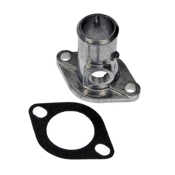 KarParts360 For Chevy G30 1991 92 93 94 95 1996 Engine Coolant Thermostat Housing | Metal Material | Natural Finish | 90 Degrees Housing Neck Angle | 1.5 Inches Outside Diameter | For 10183720