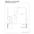 thumbnail image 5 of Kingston Brass KS6193DL Concord Single-Handle Water Filtration Faucet, Antique Brass, 5 of 5