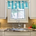 thumbnail image 3 of Daisy Flowers Stripe Curtain Valance for Kitchen Windows/Bathroom/Living Room/Bedroom Blackout, Rod Pocket Valance Small Window Treatment Decor, 54" W x 18" L, 3 of 6