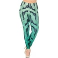 thumbnail image 6 of Creamy Soft Leggings Premium Women's Ombre Green Guns Extra Plus, High Rise, Stretchy, Comfortable, 3X-5X Leggings - by USA Fashion™, 6 of 7