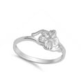 thumbnail image 4 of Hawaiian Tropical Flower Filigree Ring .925 Sterling Silver Band Jewelry Female Male Unisex Size 6, 4 of 4