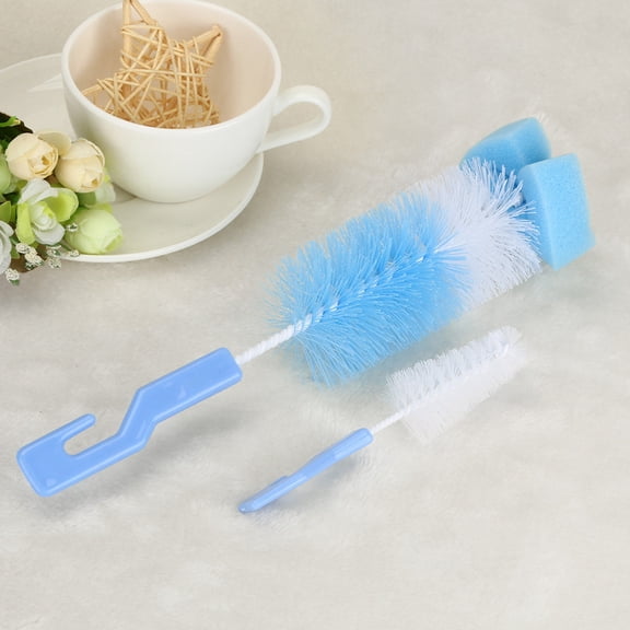CGZQFEI Baby Bottle Brush Cleaner - Flexible Silicone Bottle Brush for Spout Cups/Glass Teapots