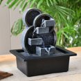 thumbnail image 3 of Tabletop Water Fountain Feng Shui Waterfall Landscape Home Table Ornaments A, 3 of 6