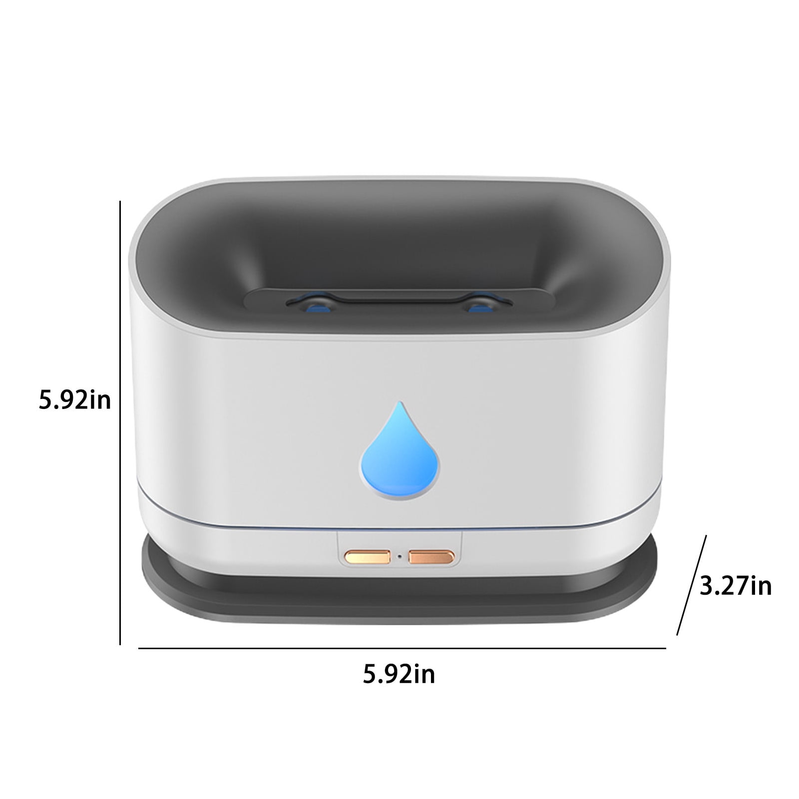 RAPOBRIX 1L Warm Mist Humidifier for Bedroom/Home - Essential Oil Diffuser