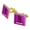 Gold, variant on 8-Bit Pixel Retro Wizard Mage Caster Games RPG Square Cufflink Set - Silver or Gold