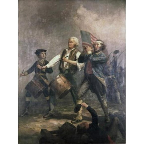 Posterazzi SAL260305 The Spirit of 76 Archibald M. Willard 1836-1918 American Abbot Hall Marblehead Ma Poster Print - 18 x 24 in.