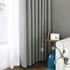 thumbnail image 3 of Semi Blackout Cortinas 2 paneles Cortinas modernas Oscurecimiento de la habitación Irfora Gris/39W X 98L in, 3 of 7