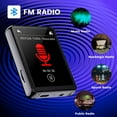 thumbnail image 3 of MP3 Player with Bluetooth,MP4 MP3 Player with 2.4" Full Touch Screen,Music Player HiFi Sound Digital Audio Player,64G White, 3 of 8