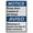 Warning Sign 2, variant on Bilingual Keep Door Closed Sign (Mantenga la puerta cerrada), Industrial Exit Keep Closed Sign 8"x12" UV Resistant for Indoor Outdoor Workplace