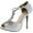 White, variant on Bonnibel Womens Tiara-2 Stiletto Heel Glitter Evening Wedding Promo Sandals Shoes