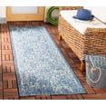 thumbnail image 5 of SAFAVIEH Courtyard Kiro Traditional Indoor/Outdoor Area Rug, 8' x 11', Navy/Grey, 5 of 13