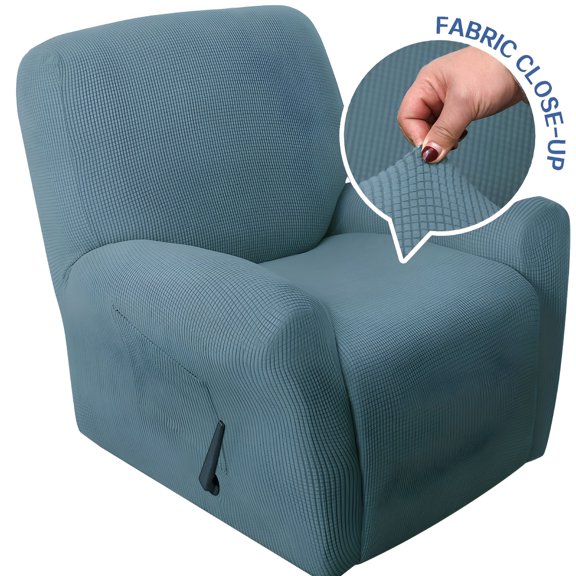 AUQ 2026 New 1Pc Recliner Chair Covers for Reclining Chair Non Slip Soft One Piece Recliner Stretch Sofa Slipcover Furniture Protector Couch Soft with Pockets Washable