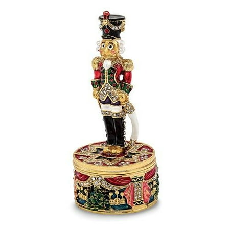 Bejeweled Trinket Box - Bejeweled Nutcracker Trinket Box
