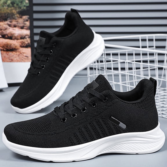 LWavelet Mens Sneakers Lightweight Tennis Walking Shoes, Sports Running Shoes for Men, Mesh Breathable Gym Fashion Sneakers Athletic Comfortable Casual