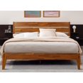 thumbnail image 1 of Acacia Emery Bed Frame with Headboard Solid Wood Platform Bed, Queen Bed Frame, Scandinavian Signature Wood Bed Compatible with All Mattress Types, Non-Slip and Noise-Free, Caramel, 1 of 5