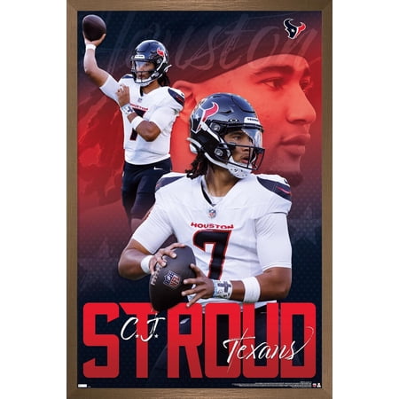 NFL Houston Texans – C.J. Stroud 24 Wall Poster 22.375 x 34 Framed