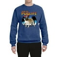 thumbnail image 2 of Wild Bobby, Cute Pug Life Living, Animal Lover, Unisex Crewneck Graphic Sweatshirt, Vintage Heather Blue, 3X-Large, 2 of 4