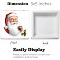 thumbnail image 3 of Santa with Coffee Printed Wood Box Sign for Decoration for Home & Display,Christmas Plaque for Table, Desk, Office - Stocking Stuffers for Men & Women5"x5", 3 of 6