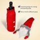 thumbnail image 4 of Juego de 3 fundas para botellas de vino navideñas CHAO con diseño de gnomo, 4 of 5