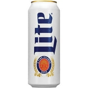 Miller Lite American Light Lager Beer, 4.2% ABV, 24-oz beer can