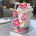 thumbnail image 4 of Transparent Flower Phone Case For iPhone 13 Case for iPhone 11 14 15 Pro 12 Pro Max XR XS X 7 8 Plus SE Aesthetic Floral Cover TG76 For iPhone XS Max, 4 of 6