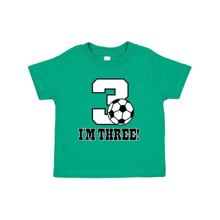 

Inktastic 3rd Birthday Soccer Gift Toddler Boy or Toddler Girl T-Shirt